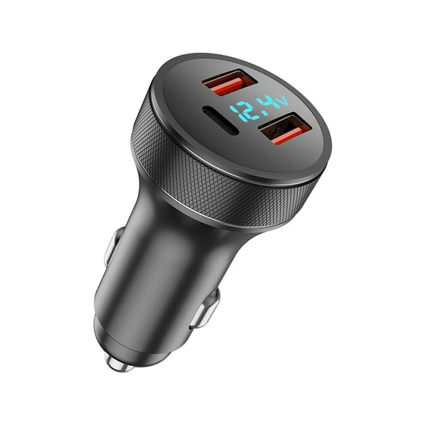 Methold Adaptador de cargador de automóvil: automóvil USB duradero y asequible con tecnología avanzada Cargador de automóvil USB Encendedor Teléfono y Comunicación