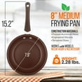 thumbnail image 2 of 8'' Small Fry Pan - Non-Stick High-Qualified Kitchen Cookware, Safe for Gas, Electric, Ceramic & Induction Counter Cooktops (Works with Models: NCCW14SBR & NCCW20SBR) - NutriChef NCCW14SBRSFP, 2 of 7