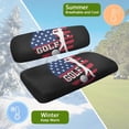 thumbnail image 5 of Uorisanigo Golf Cart Seat Covers Funny Washable Golfs Seat Cushion Cover American Flag Golfing Backrest and Seats Covers Golf Cart Accessories Fit EZGO TXT RXV/Club Car DS, 5 of 7