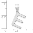 thumbnail image 4 of Diamond2Deal 14K Pendentif Initiale Lettre E en Or Blanc pour Femmes, 4 of 6
