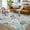 Blue and Yellow, variant on GlowSol Vintage Trellis 5ft Round Rug Washable - Non Slip Low Pile Circle Area Rug for Living Room, Machine Washable Indoor Carpet for Bedroom Nursery, Blue and Yellow