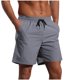 thumbnail image 2 of pstuiky Pantalones cortos para hombre, Pantalones cortos casuales de moda para hombre, de color liso, con bolsillo y cintura elástica. Pantalones cortos de entrenamiento, 2 of 5