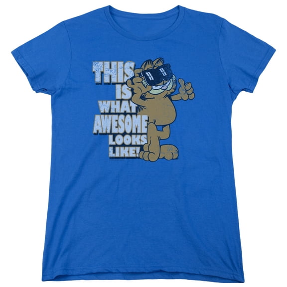 Garfield Awesome S/S Women's T-Shirt Royal Blue