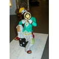 thumbnail image 4 of Nifao Clown Playing Instrument Bronze Statue – Home Office Decor Sculpture, 12"L x 10"W x 20"H, 4 of 11