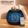 thumbnail image 5 of 400ml essential oil diffuser, large capacity metal diffuser for home, aromatherapy diffusers with remote control, 7-color LED light humidifiers for bedroom, Halloween, Christmas holiday gifts, 5 of 10