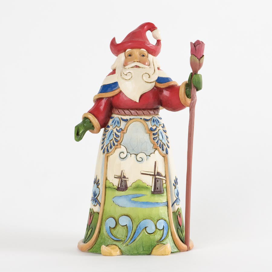 Jim Shore Dutch Traditions Windmill Santa Claus Christmas Figurine 4034367 New