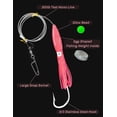 thumbnail image 2 of BLUEWING Fishing Spreader Bar Main Line Replacement with 9in Bulb Squids Mono Nylon Line for Wahoo Tuna Marlin Mahi Mahi, Pink, 2 of 8