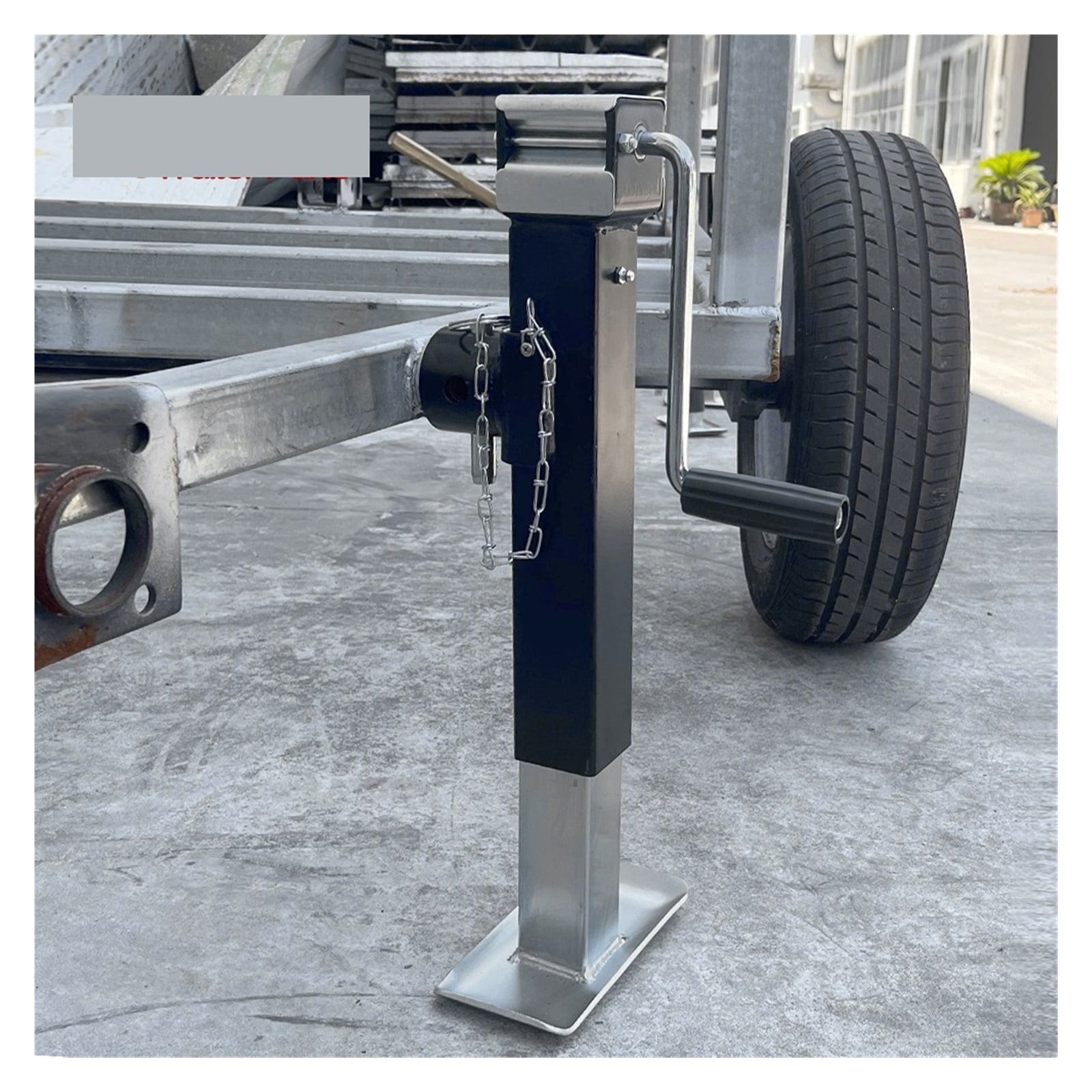 Side Swivel Weld-on Square Tube Trailer Jack Stands Support Legs Corner Steady CAP5000LBS Camper RV Parts Caravan Accessories ,RV Universal Fit