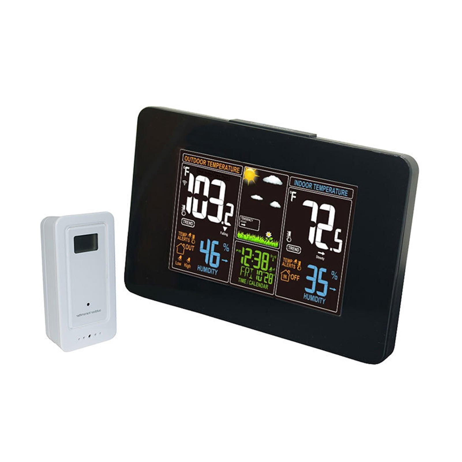 Domestic Small Wireless Weather Station Indoor And Outdoor Temperature And Humidity Monitoring And Forecasting ,Easy to Operate