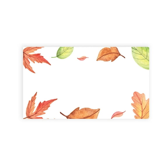 Koyal Wholesale Autumn Fall Foliage Place Cards for Wedding Party Tables, Seating Name Place Cards for Holders, 60 Pack