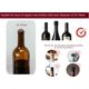 thumbnail image 3 of Tapón de vino de silicona de plástico, tapón de botella de vino a prueba de fugas, Juego de 2, sellador de vino reutilizable, suministros de vino, regalo para amantes del vino(Negro)(), 3 of 5