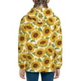 thumbnail image 6 of Kdxio Sunflowers Pattern Kids Boys Girls Zip Up Hoodie 3D Printed Hooded Sweatshirt Hoody Coat with Pocket 7-12 Y-Small, 6 of 6