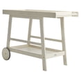 thumbnail image 6 of Safavieh Renzo Outdoor Patio 2 Tier Bar Cart - White, 6 of 11