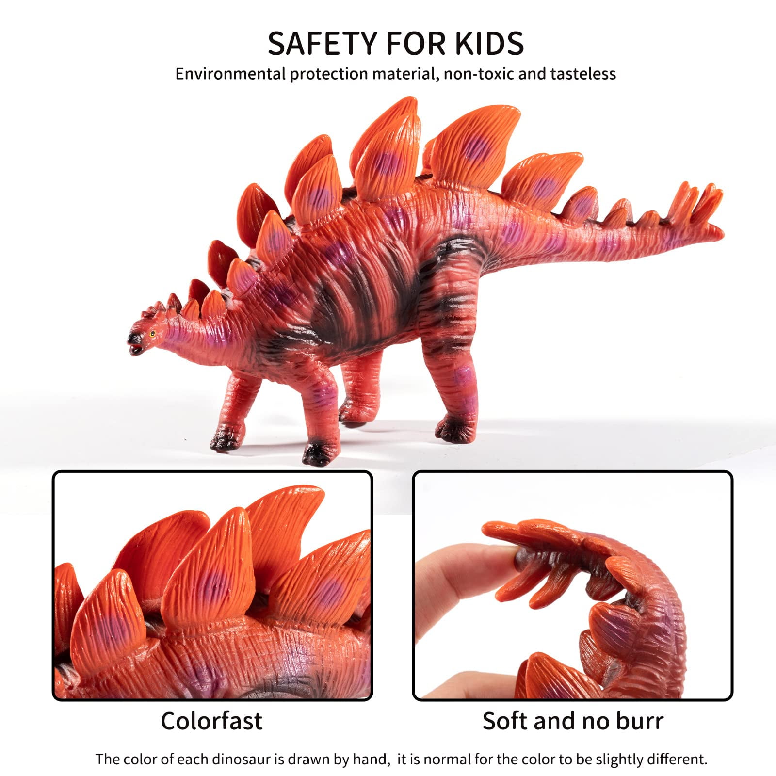 Bennol 7 Pieces Jumbo Dinosaur Toys for Kids 3-5, Macao
