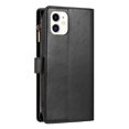 thumbnail image 2 of Funda con tapa estilo vintage para iPhone 12 Mini, ranura para múltiples tarjetas, protección total, estilo retro, material PU+TPU, 2 of 5