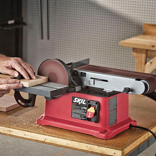 Skil Belt And Disc Sander 337601 4.3 Amp 4X36 Inch Miter Gauge Table