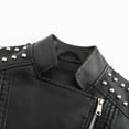 thumbnail image 6 of kamemir Womens Coat Women's Full Zip Texture Jacket(Black,S), 6 of 6