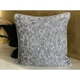 thumbnail image 5 of The HomeCentric Decorative Pillow Cases Grey Pack of 2, 22"x22" (55x55 cm) Jacquard Bead Embroidery, Textured & Jacquard Throw Pillow Cover For Sofa, Abstract Modern Style - Ashen Splatter, 5 of 8