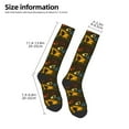 thumbnail image 2 of Susaid Monochrome Excavators Print Thermal Winter Socks for Men and Women, Warm Crew Hiking Socks, for Boots and Outdoor Activities, 2 of 6