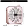 thumbnail image 3 of Amplificateur de Voix Mégaphone Portable avec Microphone Filaire pour Enseignants, Volume Fort, 3 of 3