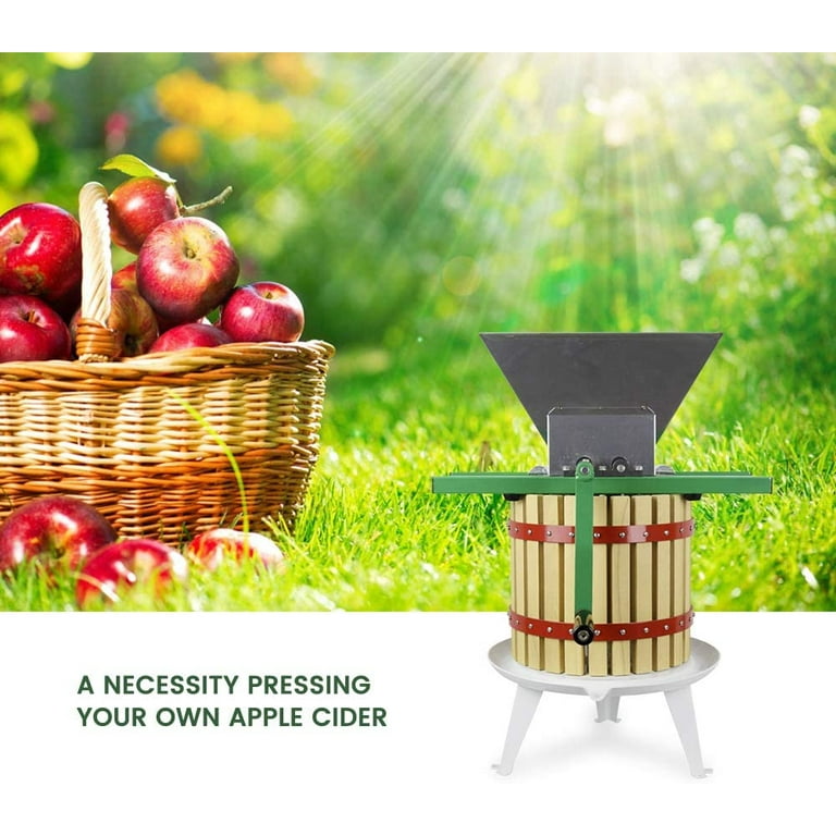12L Apple Cider Press Apple Fruit Grinder,Fruit Pulp Press Crusher  Stainless Steel Press Grinder for Grape, Apple Grinde, Wine and Juice Making