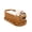 Deep Brown, variant on YAFABROO Storage Box with Lid, Plastic Woven Bathroom Shower Organizers, 16.5"x8.2"x5.7"