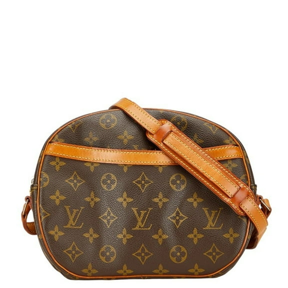 Pre-Owned Louis Vuitton Monogram Blois Shoulder Bag M51221 Brown Leather Women's LOUIS VUITTON