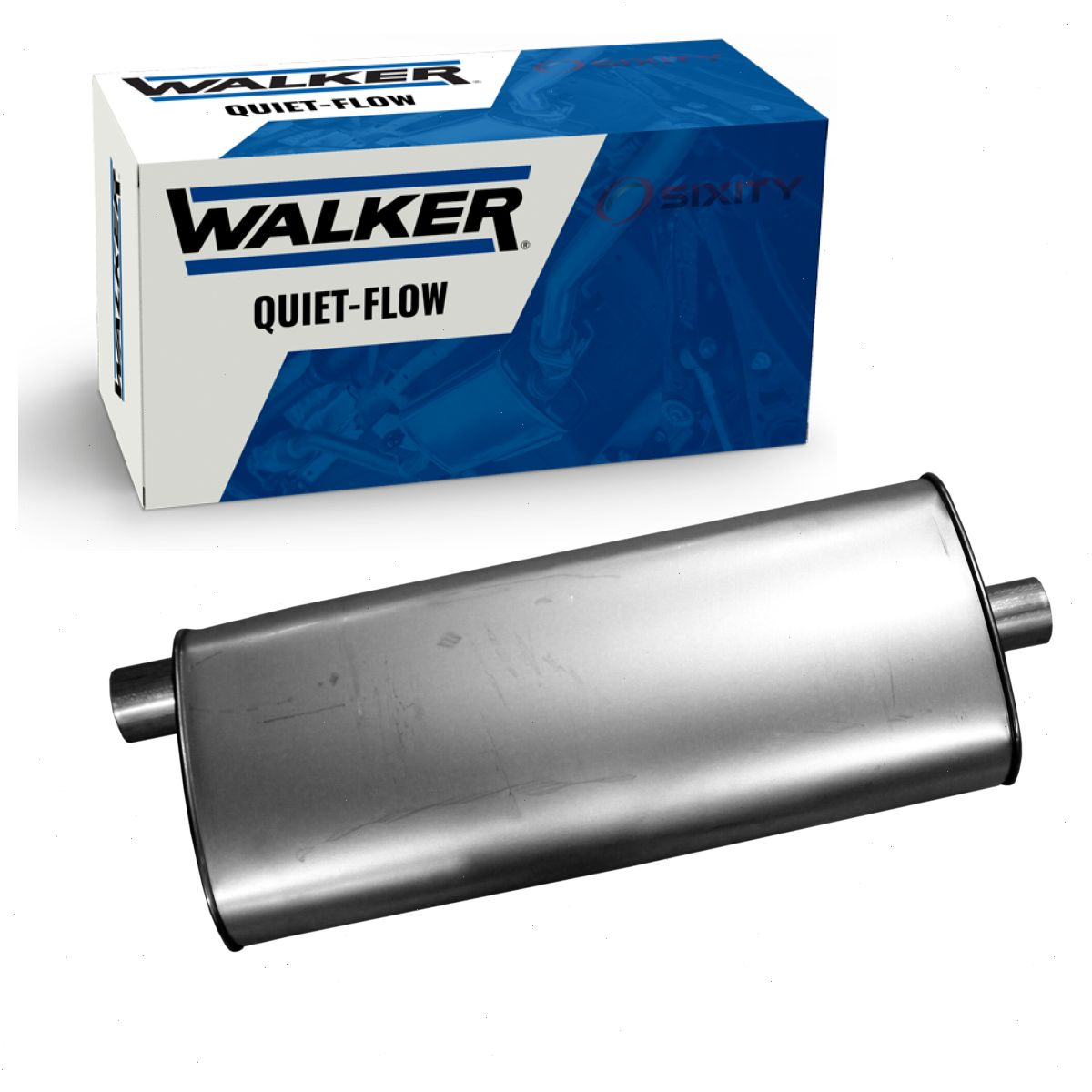 Flowmaster 40 Series Muffler Back Exhaust Kit For 01-06 Jeep Wrangler 2.5L - Aluminized Steel