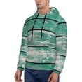 thumbnail image 3 of Pofeuu Old Green Wooden Print Mens Casual Hooded Collar Drawstring Hoodies Pullover Sweatshirts Casual Long Sleeve Shirts-Large, 3 of 7