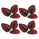 thumbnail image 5 of WEUVEB 4Ud Hoja Plástica Roja Para Acuario Ornamentación Y Descanso Para Peces, 5 of 8
