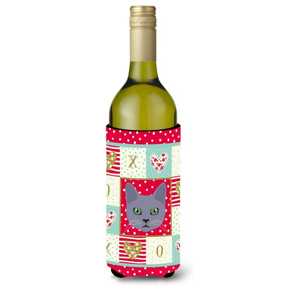 Carolines Treasures CK5124LITERK Korat Cat Love Wine Bottle Hugger Wine Bottle multicolor
