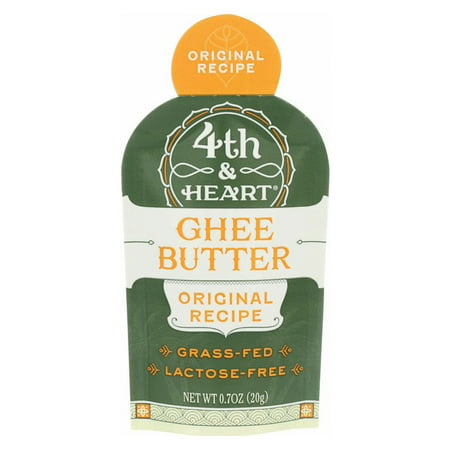 4th & Heart On the Go Grass-Fed Ghee Butter, Lactose-Free Original , 0.8