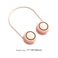 thumbnail image 3 of Mini ventilador plegable para el cuello, 3 velocidades, carga USB sin aspas, mudo, 2000 mAh (rosa) Likrtyny Libre de BPA, 3 of 6