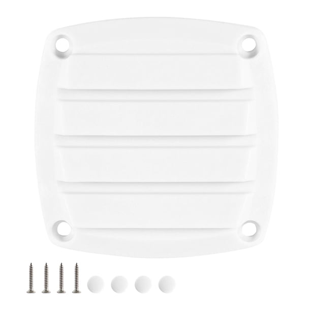 Accesorio de ventilación con persianas de barco de 3 pulgadas/cubierta de ventilación de aire cuadrada cubierta de conducto de ventilación d Blanco DYNWAVEMX Cubierta de ventilación de salida