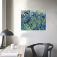 thumbnail image 3 of GOSMITH Irises in the Garden Art Reproduction Famous Picture Painting Framed for Living Room Home Office Wall Decor Artwork, 3 of 4