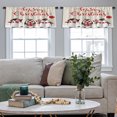 thumbnail image 3 of LALILO Kitchen Curtain Valance Holiday Christmas Rod Pocket Window Curtain 52"x 18" Set of 2, 3 of 6