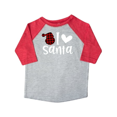 

Inktastic Christmas Santa Buffalo Plaid Gift Toddler Boy or Toddler Girl T-Shirt