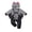 Z0H-Black, variant on Bodysuit Romper Baby Bat My 1st Outfit Baby Boy Girl Black Bat Long Sleeve Romper Jumpsuit with Hats Black, 0-3 Months