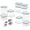 Mist, variant on Caraway 26-Piece Ultimate Airtight Glass Food Storage Containers with , Scoops, Measuring Cups and Organizers - BPA-Free Stackable Space-Saving Containers for Pantry - Sage