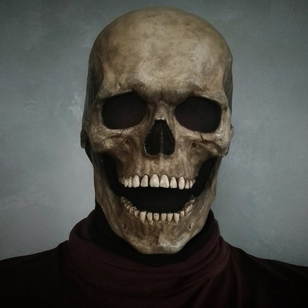 Medic Renovering Kommentér Full Head Halloween Skull Mask Halloween Scary Mask, Head Realistic Latex  Mask Helmet, Skeleton Mask for Men/Women - Walmart.com