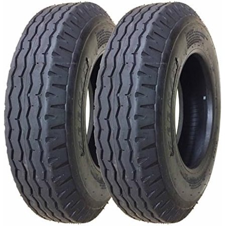 Set 2 Heavy Duty Trailer Tires 7-14.5 12 Ply Load Range F -11157