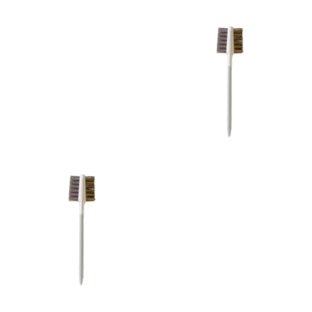 Injueey Estufa de Gas, herramienta de limpieza de huecos de 2 lados, cepillo de alambre, fregadero, bañera, cepillos de lavandería, cocina, Type1 NO1