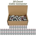 thumbnail image 6 of Snap-In Conduit Cable Connector 50 Count, Trade Size 3/8'' Knockout Size 1/2'' for Snap In Connector for Cable Range 0.405 to 0.612$$Tools & Hardware Other, 6 of 7