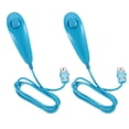 thumbnail image 1 of Wii Nunchuck Controllers,2 Packs Nunchuck Controllers for Wii U Replacement for WII U Video Game（Light Blue）, 1 of 6