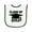 White and Black, variant on Inktastic Class of 2043 Graduation Baby Terry Cloth Bib