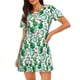 thumbnail image 1 of Disketp Cactus Plants para Camisón Corto de Manga Corta para Mujeres, Camisón Cómodo con Escote Redondo, Bonito y Confortable, 1 of 6