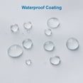 thumbnail image 5 of Amazer White Shower Liner Cloth Waterproof, Soft White Shower Curtain Liner Fabric with Weighted Stones, Washable Shower Curtain and Liner 2-in-1, 120G Heavy Duty, 12 Grommet Holes, 72 x 72 Inches, 5 of 8