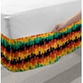 thumbnail image 2 of Abstract Bed Skirt, Childish Buildings Colorful Cityscape Silhouette Pattern in Horizontal Order, Elastic Bedskirt Dust Ruffle Wrap Around for Bedding Decor, 4 Sizes, Multicolor, by Ambesonne, 2 of 2