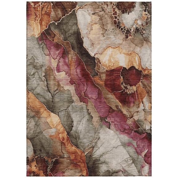 Dalyn Rugs Machine Washable Indoor/Outdoor Chantille Khaki 2'6" x 3'10" Rug