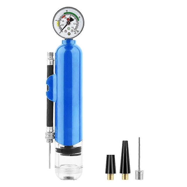 BENGGUO BG-1685 Basketball Football Portable Air Pump Fast Inflation Mini Pump with Pressure Gauge Blue_Perfect Gift